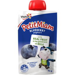 Photo of Yoplait Petit Miam Yoghurt Blueberry Pouch 70g