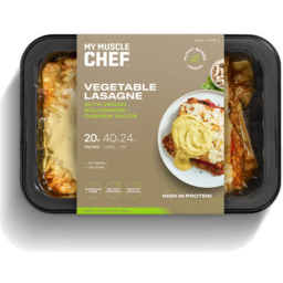Photo of My Muscle Chef Vegetable Lasagne with Vegan Bolognese & Cashew Sauce 300g