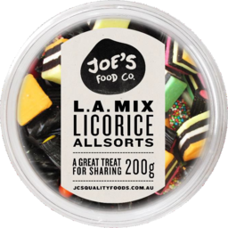 Photo of Joes Food Co LA Mix Licorice Allsorts 200gm