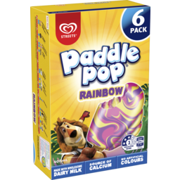 Photo of Paddle Pop Ice Cream Rainbow 6pk