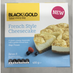 Photo of Black & Gold French Style Cheese Cake 450g