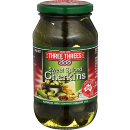 Photo of 333's Sweet Spiced Gherkins 540gm