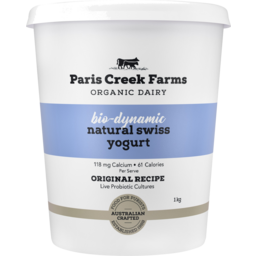 Photo of Paris Creek Farms Organic Bio Dynamic Natural Swiss Yogurt 1kg