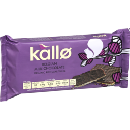 Photo of Kallo Organic Rice Cake Thins Milk Chocolate