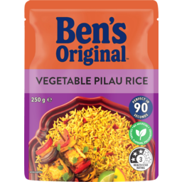 Photo of Bens Original Express Rice Vegetable Pilau 250g 