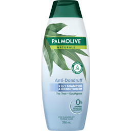 Photo of Palmolive Naturals Anti Dandruff 2 In 1 Hair Shampoo And Conditioner, , Tea Tree & Eucalyptus For Dandruff Prone Hair, No Parabens Phthalates Or Colou