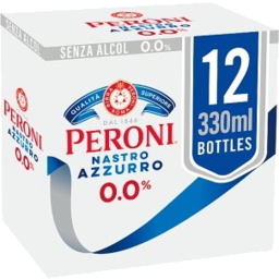 Photo of Peroni Nastro Azzurro 0.0% 12x330ml Bottles