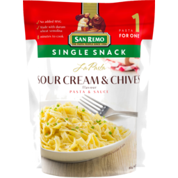 Photo of San Remo La Pasta Pasta And Sauce Sour Cream And Chives 80g