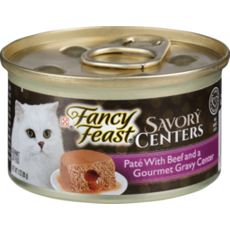 Photo of Fancy Feast Cat Food Savory Centers Beef Pate & Gourmet Gravy Center