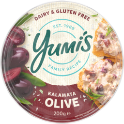 Photo of Yumis Dairy & Gluten Free Kalamata Olive Dip 200g