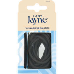 Photo of Lady Jayne Black Snagless Thick Elastics - Pk10