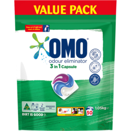 Photo of Omo Odour Eliminator 3 In 1 Laundry Liquid Capsules 50 Pack