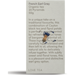 Photo of Love Tea French Earl Grey 20 x Pyramid Tea Bags