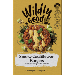 Photo of Wildly Good Smoky Cauliflower Burgers 220g