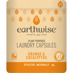 Photo of Earthwise Laundry Capsules Orange & Eucalyptus 16 Pack
