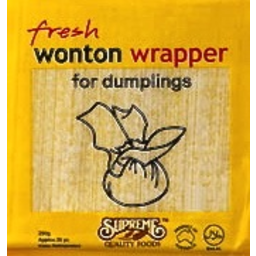 Photo of Supreme Fresh Wonton Wrappers 250gm