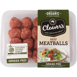 Photo of Cleavers - Organic Beef Meatballs - 400g