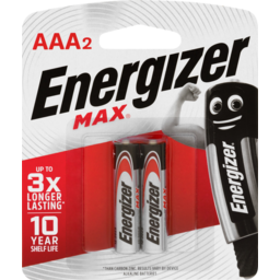 Photo of Energizer Max Alkaline Aaa Batteries 2 Pack