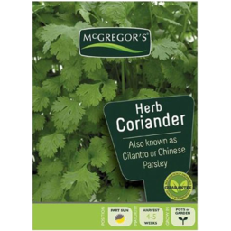 Photo of McGregor's Herb Seeds Coriander