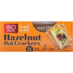 Photo of 180 Degrees Hazelnut Oat Crackers 150g