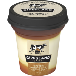 Photo of Gippsland Dairy Toffee & Honeycomb Twist Yogurt 160g
