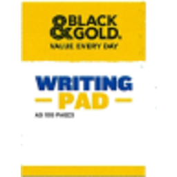 Photo of Black & Gold Writing Pad A5 100 pages