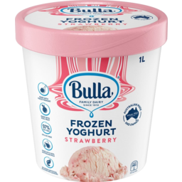 Photo of Bulla Frozen Yoghurt 1Ltr Strawberry