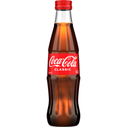 Photo of Coca-Cola Classic Soft Drink Glass Bottle 330ml