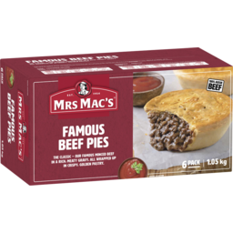 Photo of Mrs Mac's Famous Beef Pies 6.0x1.05kg