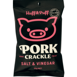 Photo of Huff & Puff Pork Crackle Salt & Vinegar 25g
