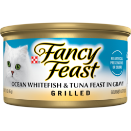 Photo of Fancy Feast Cat Food Grilled Ocean Whitefish & Tuna Feast In Gravy