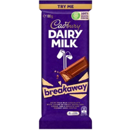 Photo of Cadbury Dairy Milk Breakaway Chocolate Block 180g