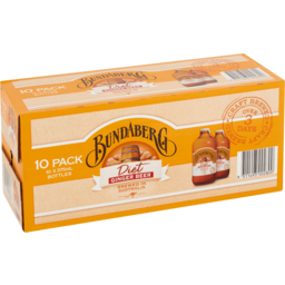Photo of Bundaberg Diet Ginger Beer Bottles 10x375ml