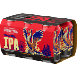 Photo of Monteiths Beer Phoenix India Pale Ale 330ml Cans 6 Pack