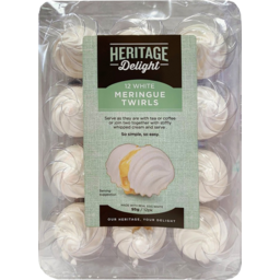 Photo of Heritage Delight White Meringue Twirls 12 Pack