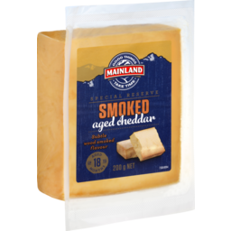 Photo of Mainland Special Reserve Cheese Block Smoked Aged Cheddar 200g