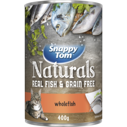 Photo of Snappy Tom Naturals Adult Cat Food Wholefish Can