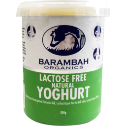 Photo of Barambah Organics Natural Yoghurt Lactose Free 500g