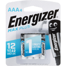 Photo of Energizer Max Plus Aaa Alkaline Batteries 4 Pack