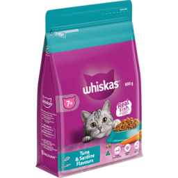Photo of Whiskas 7+ Years Adult Dry Cat Food With Tuna & Sardine Bag