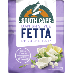 Photo of South Cape Tasmanian Fetta Reduced Fat Cheese 200g