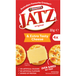 Photo of Arnotts Jatz Original & Extra Tasty Cheese Crackers