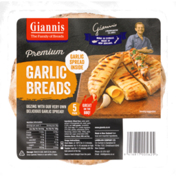 Photo of Giannis Bread Pita Garlic Spread Filled 5 Pack