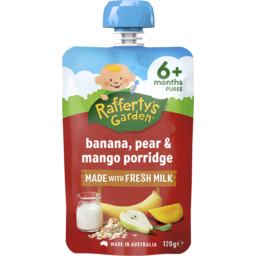 Photo of Rafferty's Garden Raffertys Garden Porridge Pear Banana And Mango 6+ Months