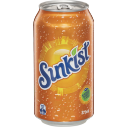 Photo of Sunkist Orange Soft Drink Can 375ml 375ml