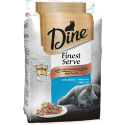 Photo of Dine Finest Serve With Fish Selection In Gravy Mini Pouch 6.0x50g