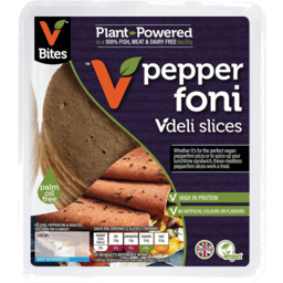 Photo of V Bites Pepperfoni Deli Slices Slices 100g