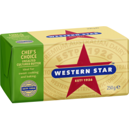 Photo of Western Star Butter Continental Unsalted 250g