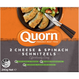 Photo of Quorn Meat Free Cheese & Spinach Schnitzels 2 Pack 240g