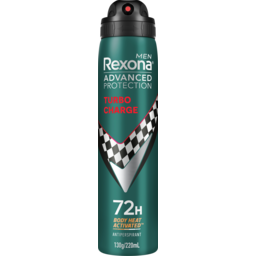 Photo of Rexona Men Advanced Protection Deodorant 72-Hour Sweat And Odour Protection Turbo Charge Antiperspirant
